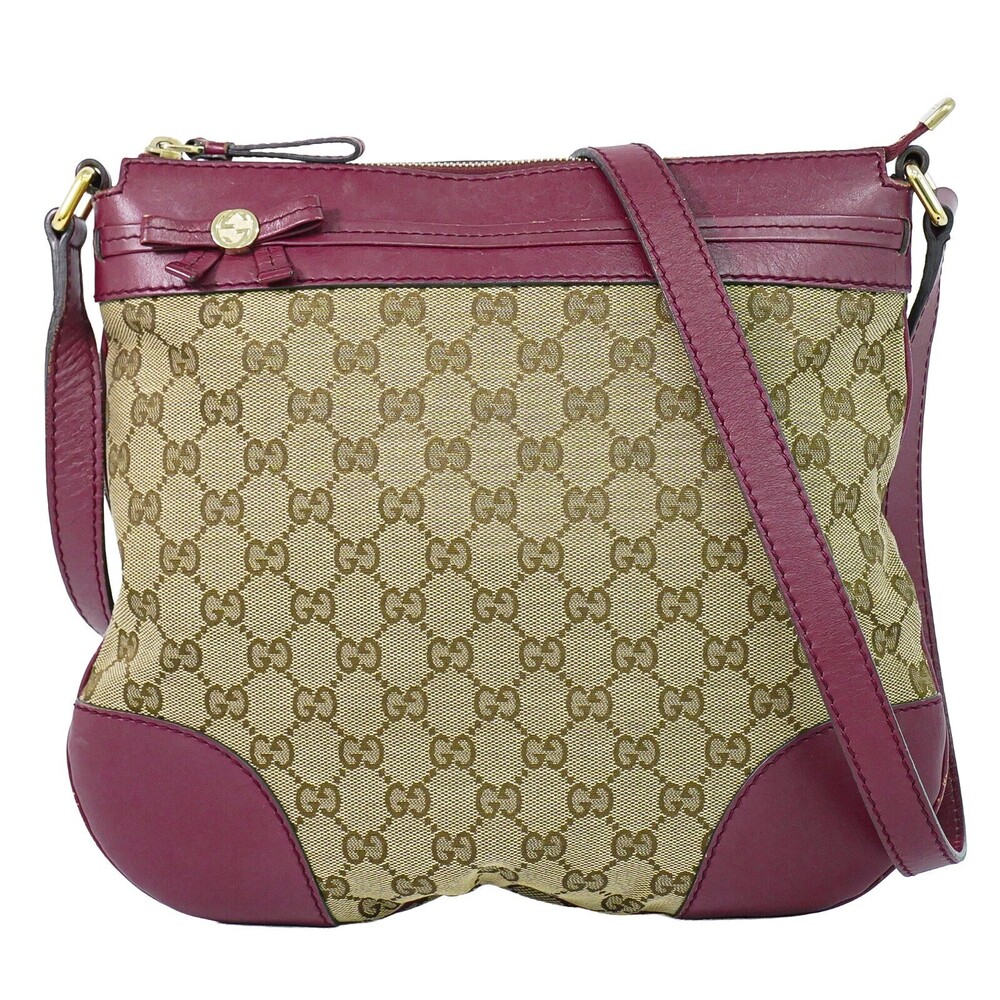 Gucci Mayfair Messenger GG Canvas and Leather